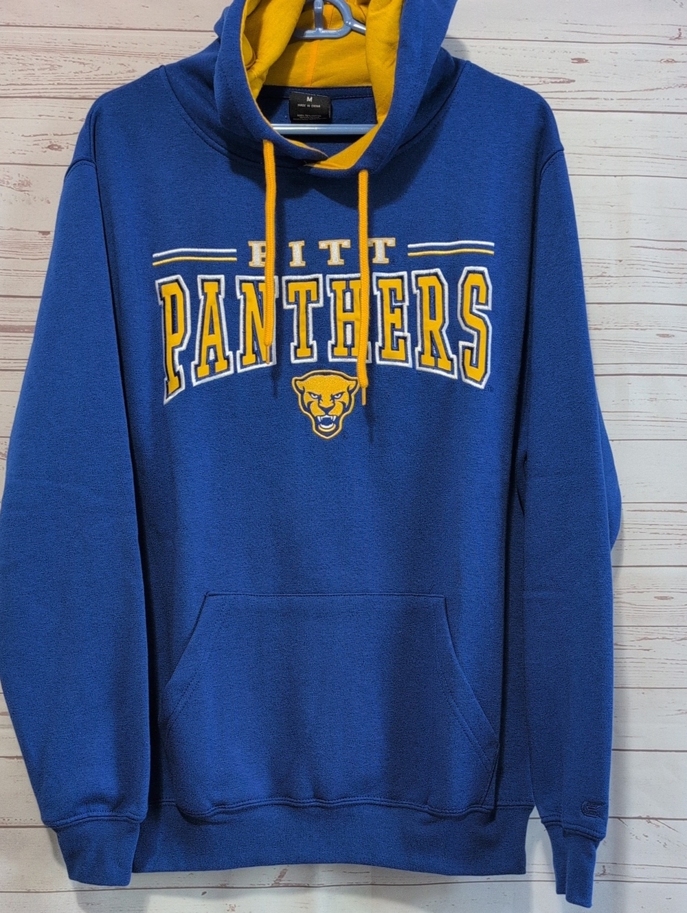 New Colosseum Blue & Gold Pitt Pittsburgh Panthers Hooded Sweatshirt Hoodie H2P